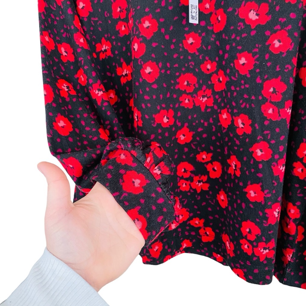 Anthropologie NWT Sanctuary New Romance Floral Popover Lightweight Blouse Medium - Picture 6 of 9